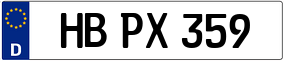 Trailer License Plate